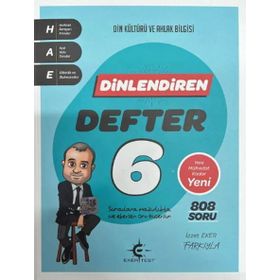 6. Sınıf Din Kültürü ve Ahlak Bilgisi Dinlendiren Konu Anlatımlı Defter - Eker Test