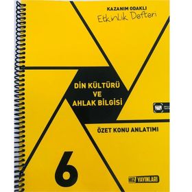 6. Sınıf Din Kültürü ve Ahlak Bilgisi Kazanım Odaklı Etkinlik Defteri-Hız Yayınları