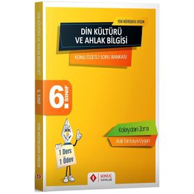 6. Sınıf Din Kültürü ve Ahlak Bilgisi Konu Özetli Soru Bankası Sonuç Yayınları