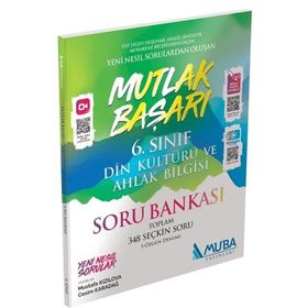 6. Sınıf Din Kültürü ve Ahlak Bilgisi Mutlak Başarı Soru Bankası Muba Yayınları