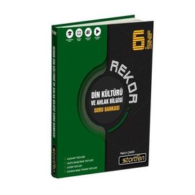 6. Sınıf Din Kültürü ve Ahlak Bilgisi Rekor Soru Bankası-Startfen Yayınları