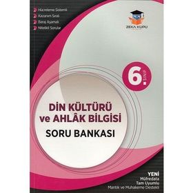 6.Sınıf Din Kültürü ve Ahlak Bilgisi Soru Bankası - Zeka Küpü Yayınları