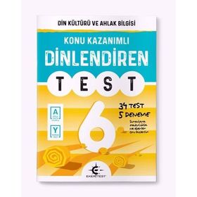 6.Sınıf Dinlendiren Test - Eker Test Yayınları