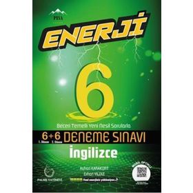 6. Sınıf Enerji İngilizce Deneme Sınavı 6+6 On İkili Palme Yayınları