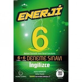 6. Sınıf Enerji İngilizce Deneme Sınavı 6+6 On İkili Palme Yayınları
