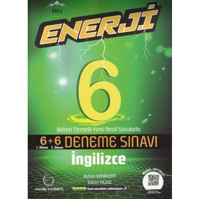 6. Sınıf Enerji İngilizce Deneme Sınavı 6+6 On İkili Palme Yayınları