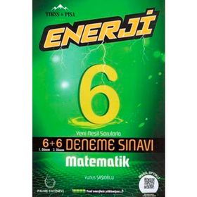 6.sınıf Enerji Matematik 6+6 Deneme Sınavı Palme Yayınevi