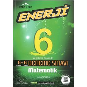 6.sınıf Enerji Matematik 6+6 Deneme Sınavı Palme Yayınevi