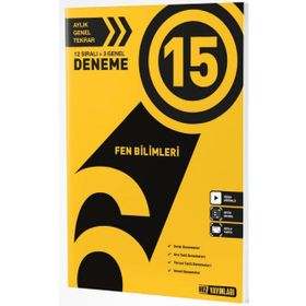 6. Sınıf Fen Bilimleri 15 Deneme - Hız Yayınları