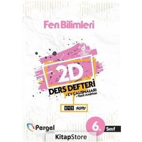6. Sınıf Fen Bilimleri 2D Ders Defteri Kollektif Pergel Yayınları