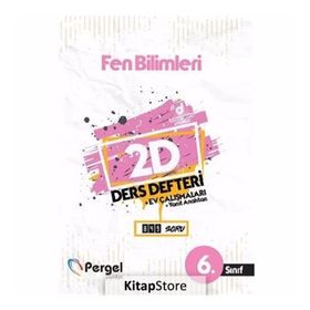 6. Sınıf Fen Bilimleri 2D Ders Defteri Kollektif Pergel Yayınları