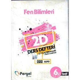 6. Sınıf Fen Bilimleri 2D Ders Defteri Kollektif Pergel Yayınları
