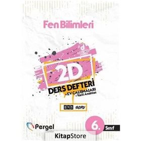 6. Sınıf Fen Bilimleri 2D Ders Defteri Kollektif Pergel Yayınları