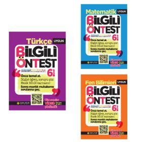 6. Sınıf Fen Bilimleri Bilgili Ön Test-Sadık Uygun Yayınları