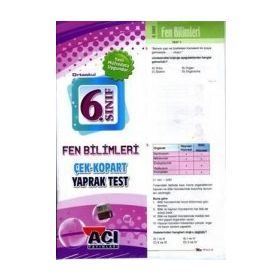 6. Sınıf Fen Bilimleri Çek Kopart Yaprak Test - kollektif