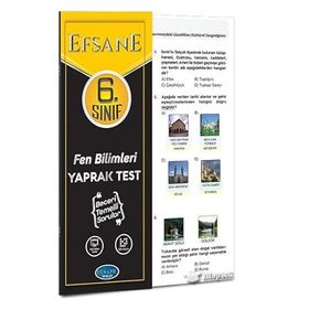 6. Sınıf Fen Bilimleri Çek Kopart Yaprak Test - kollektif