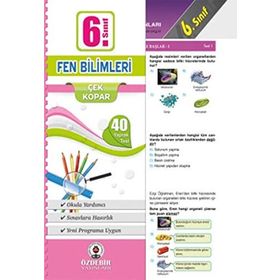6. Sınıf Fen Bilimleri Çek Kopart Yaprak Test - kollektif