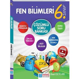 6. Sınıf Fen Bilimleri Çözümlü Soru Bankası Evrensel İletişim Yayınları