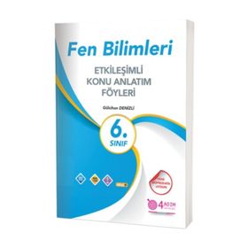 6. Sınıf Fen Bilimleri Etkileşimli Konu Anlatım Föyleri 4 Adım Yayınları