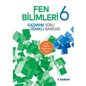 6. Sınıf Fen Bilimleri Kazanım Odaklı Soru Bankası Komisyon Tudem Hazırlık Yayınları