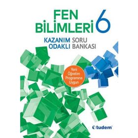 6. Sınıf Fen Bilimleri Kazanım Odaklı Soru Bankası Komisyon Tudem Hazırlık Yayınları