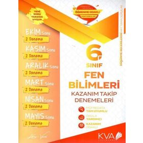 6. Sınıf Fen Bilimleri Kazanım Takip Denemeleri Koray Varol Akademi