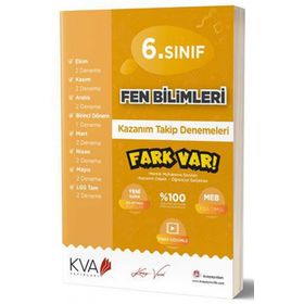 6. Sınıf Fen Bilimleri Kazanım Takip Denemeleri Koray Varol Akademi