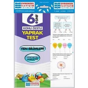 6.Sınıf Fen Bilimleri Konu Özetli Yaprak Test Evrensel İletişim Yayınları