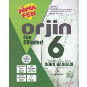 6. Sınıf Fen Bilimleri Orjin Konu Özetli Soru Bankası - Gama Yayınları
