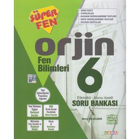 6. Sınıf Fen Bilimleri Orjin Konu Özetli Soru Bankası - Gama Yayınları