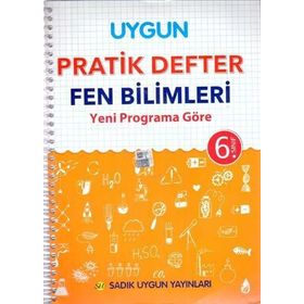 6. Sınıf Fen Bilimleri Pratik Defter - Sadık Uygun Yayınları