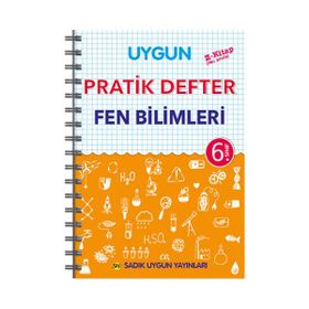 6. Sınıf Fen Bilimleri Pratik Defter - Sadık Uygun Yayınları