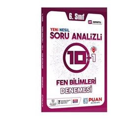 6. Sınıf Fen Bilimleri Soru Analizli 10+1 Deneme Puan Yayınları