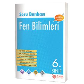 6.Sınıf Fen Bilimleri Soru Bankası/4 Adım Yayınları
