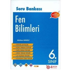 6.Sınıf Fen Bilimleri Soru Bankası/4 Adım Yayınları