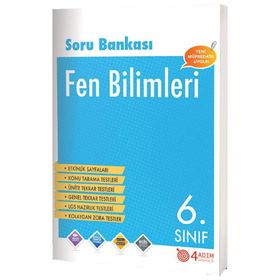 6.Sınıf Fen Bilimleri Soru Bankası/4 Adım Yayınları