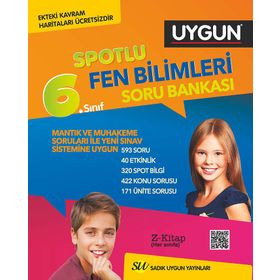 6. Sınıf Fen Bilimleri Spotlu Soru Bankası - Sadık Uygun Yayınları
