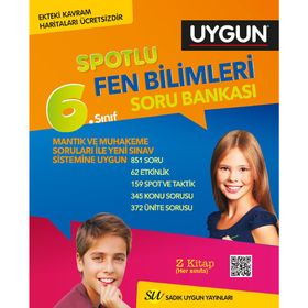 6. Sınıf Fen Bilimleri Spotlu Soru Bankası - Sadık Uygun Yayınları