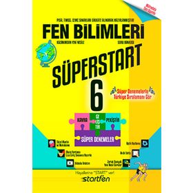 6. Sınıf Fen Bilimleri Süperstart Soru Bankası - Startfen Yayınları