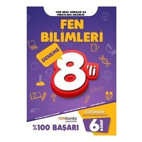 6. Sınıf Fen Bilimleri Yeni Nesil Branş Denemeleri-Onburda Yayınları
