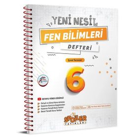 6. Sınıf Fen Bilimleri Yeni Nesil Defteri