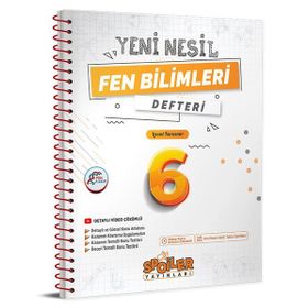 6. Sınıf Fen Bilimleri Yeni Nesil Defteri