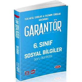 6. Sınıf Garantör Sosyal Bilgiler Soru Bankası Data Yayınları