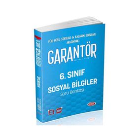 6. Sınıf Garantör Sosyal Bilgiler Soru Bankası Data Yayınları