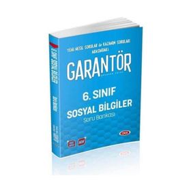 6. Sınıf Garantör Sosyal Bilgiler Soru Bankası Data Yayınları