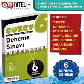 6. Sınıf Görev 6'lı Deneme Sınavı - Nitelik Yayınları