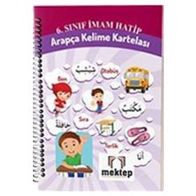 6. Sınıf İmam Hatip Arapça Kelime Kartelası - kollektif