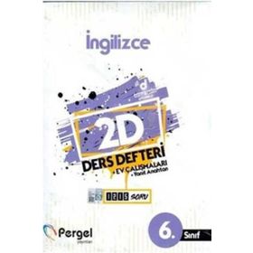 6. Sınıf İngilizce 2D Ders Defteri Ev Çalışmaları-Pergel Yayınları