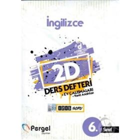 6. Sınıf İngilizce 2D Ders Defteri Ev Çalışmaları-Pergel Yayınları