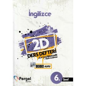 6. Sınıf İngilizce 2D Ders Defteri Ev Çalışmaları-Pergel Yayınları